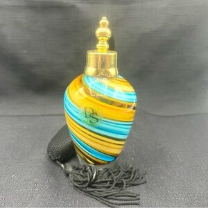 Colorful Striped Perfume Bottle with Tassel